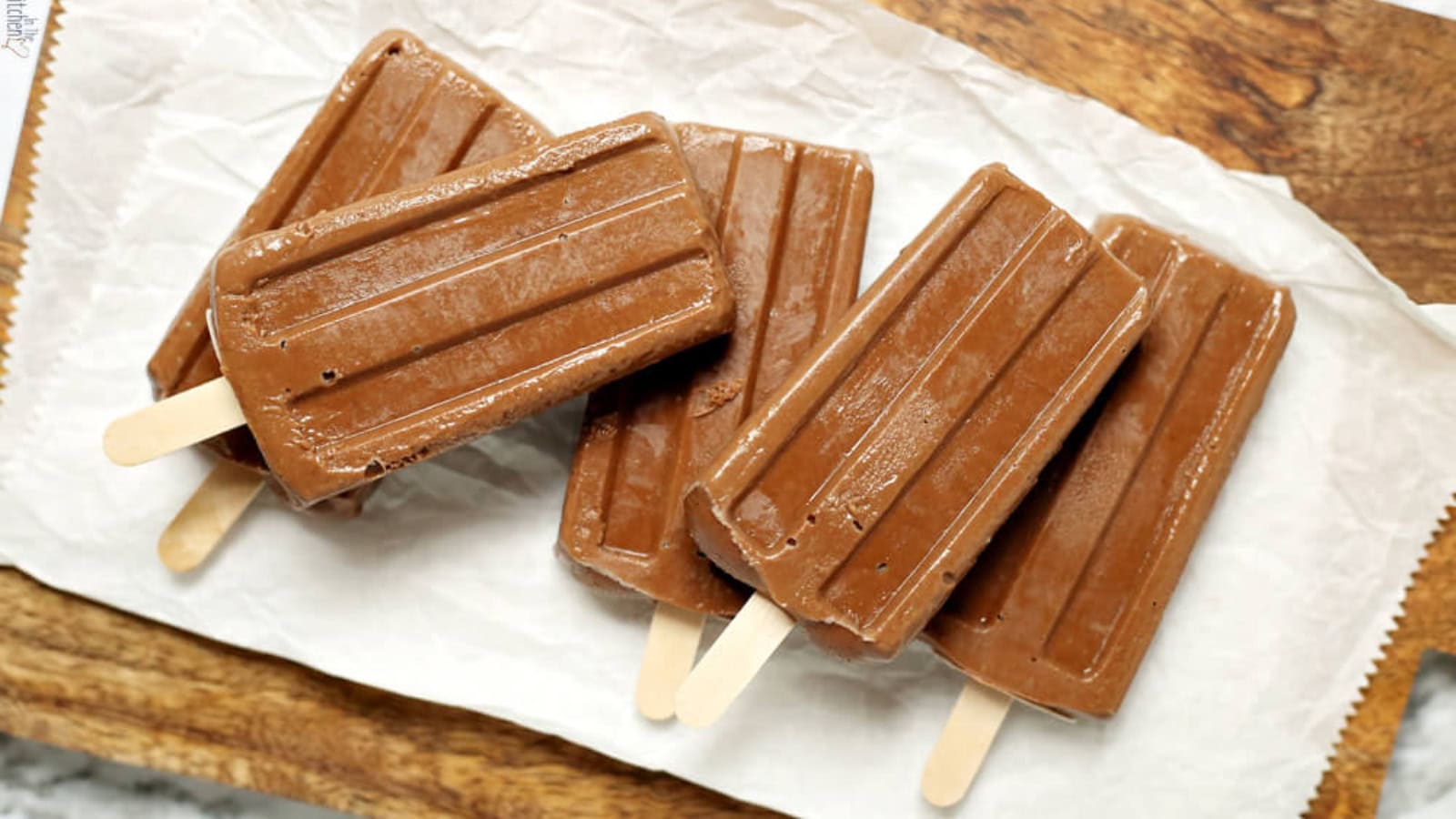 Creamy chocolate avocado fudgesicles with a rich texture.