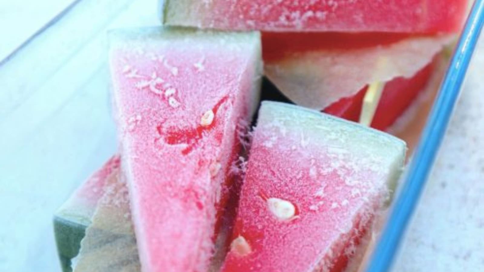 Refreshing watermelon popsicles made with fresh fruit and frozen until icy.