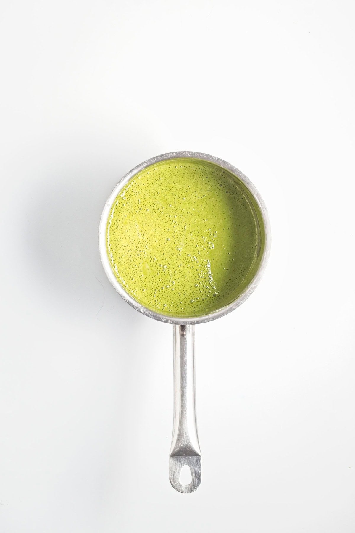 Matcha coconut mixture whisked until smooth and evenly combined.